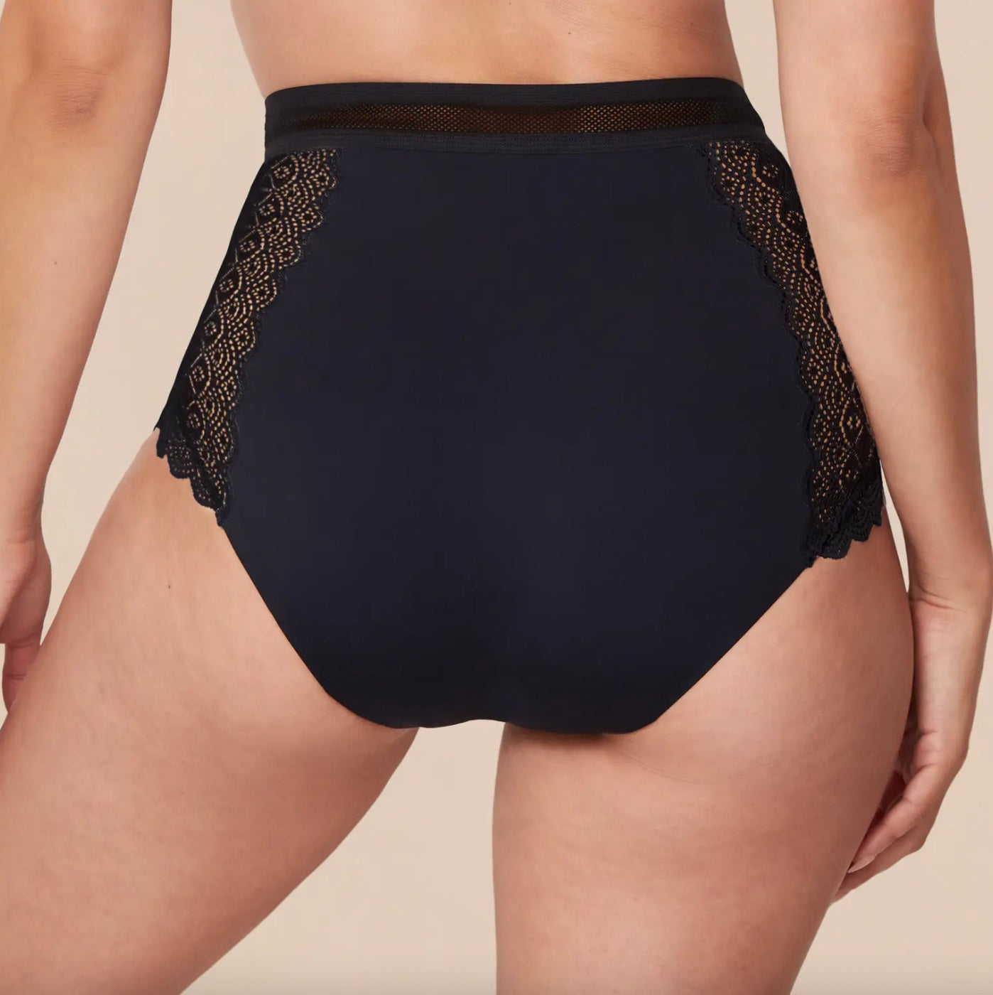 Leak Proof High Waisted Lace Brief